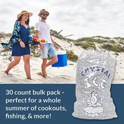 Pinnacle Mercantile 20 Lb. Drawstring Ice Bags (30-Count) Heavy-Duty, Puncture-Resistant EVA | Cotton Pull Closure | Disposable, Recyclable | Portable Storage And Freezer Keeper 16 Pinnacle Mercantile 20 Lb. Drawstring Ice Bags (30-Count) Heavy-Duty, Puncture-Resistant EVA | Cotton Pull Closure | Disposable, Recyclable | Portable Storage And Freezer Keeper -Wilton Shop 51FvWvwixPL