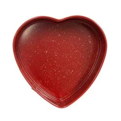CasaWare Ceramic Coated NonStick 11-Inch Heart Pan Red Granite -Wilton Shop 51FyXY8iYxL