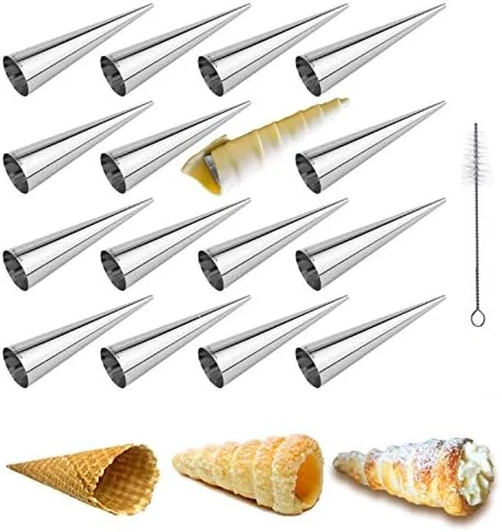 Annoli Tubes, EUICAE 5 Inch Large Stainless Steel Cannoli Forms Non-stick Cream Horn Danish Pastry Molds For Croissant Shell Cream Roll Pack Of 15 7 Annoli Tubes, EUICAE 5 Inch Large Stainless Steel Cannoli Forms Non-stick Cream Horn Danish Pastry Molds For Croissant Shell Cream Roll Pack Of 15 - Image 5