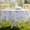 Indoor-Outdoor Spillproof Fabric Tablecloth For Spring/Summer/Party/Picnic (70" Round, Kayah) 1 Indoor-Outdoor Spillproof Fabric Tablecloth For Spring/Summer/Party/Picnic (70" Round, Kayah) -Wilton Shop 51GAXgr0SAL