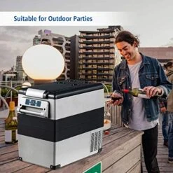 53 Quarts Portable Electric Car Cooler Refrigerator, Fast Cooling Car Fridge Freezer(-4℉~68℉), Electric Compressor Freezer Cooler With Operating Panel, For Vehicle, Boat, Travel, Outdoor And Home Use -Wilton Shop 51GP3uURrTL