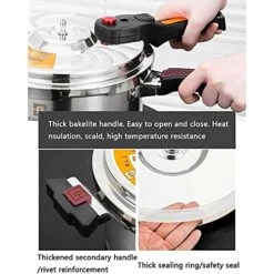 Pressure Cooker, Household Gas Explosion-Proof Thickened Small And Micro Pressure Pot, Stainless Steel, Suitable For All Hob Types Including Induction Large Capacity (Size : 5L) -Wilton Shop 51GPThLws1S