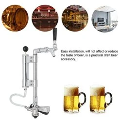 Beer Keg Pump Kit, G5/8 Keg Coupler Beer Keg Pressurized Pump Kit With Dispenser Beer Faucet Draft Beer Accessories For Bars, Pubs, Restaurants, Hotels Or Homes -Wilton Shop 51GS66uffXS