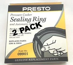 2 Pk, Presto Pressure Cooker Sealing Ring Gasket For 6 Qt, 09901