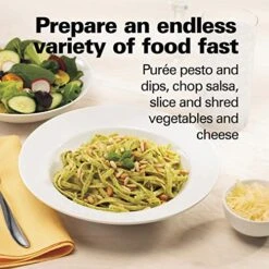 Hamilton Beach Food Processor & Vegetable Chopper For Slicing, Shredding, Mincing, And Puree, 8 Cup, Black -Wilton Shop 51GWy6DgI8L