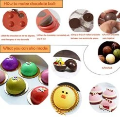 Semicircle Silicone Mold,Shxmlf Half Sphere Chocolate, Candy And Gummy Mold Teacake Bakeware Set For Cake Decoration Mousse Dome Jelly Ice Cream Bombe Cupcake Baking Mold, Assorted Size,Set Of 4 -Wilton Shop 51GbfAS8WxL
