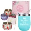 INFIJYON Birthday Gifts For Women, Christmas New Year Spa Gifts Basket Scented Candles, Unique Relaxing Gift For Mom, Wife, Besties, Sister, Daughter, Girl Friend, Her,Green -Wilton Shop 51GpGgiONOL