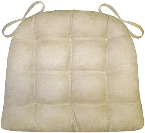 Yden Grey Dining Chair Pad With Ties - Size Standard - Reversible, Latex Foam Fill Cushion, Machine Washable, Linen Look (Pewter - XL) 14 Yden Grey Dining Chair Pad With Ties - Size Standard - Reversible, Latex Foam Fill Cushion, Machine Washable, Linen Look (Pewter - XL) - Image 12