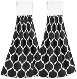 2 Pcs Kitchen Towel, Peach Fruit Absorbent Towel Hanging Towel Hand Towel -Wilton Shop 51HNr2QJn2L. AC