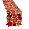 Embroidered Leaves Table Runner For Thanksgiving, Fall Or Autumn Harvest Decorations (14 × 70 Inches) -Wilton Shop 51HSHaBZoDL