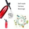 Soda Maker Portable Seltzer Bottle Carbonated Water Carbonator Cup Homemade Sparkling Beverages Machine Red 2 Soda Maker Portable Seltzer Bottle Carbonated Water Carbonator Cup Homemade Sparkling Beverages Machine Red -Wilton Shop 51HVJXxozyL