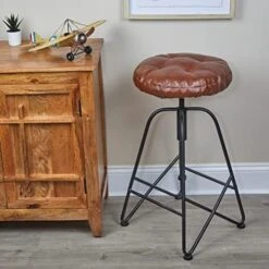 Klear Vu Gripper Non-Slip Tufted Faux Leather Round Bar Stool Cushions For Dining Room, Kitchen Counter, Cafe, And Restaurant, 14", 4 Pack, Red 4 Count -Wilton Shop 51HX6Dnw0pL. AC