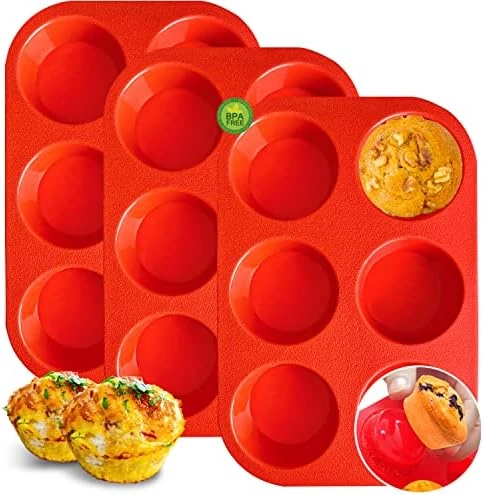 Silicone Muffin Pan - 12 Cups Regular Silicone Cupcake Pan, Non-stick Silicone Great For Making Muffin Cakes, Tart, Bread - BPA Free And Dishwasher Safe 10 Silicone Muffin Pan - 12 Cups Regular Silicone Cupcake Pan, Non-stick Silicone Great For Making Muffin Cakes, Tart, Bread - BPA Free And Dishwasher Safe - Image 8
