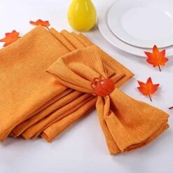 Handcraft Flower Napkin Rings Set Of 6,Pink Peony Flower Handmade Napkin Holder Rings Table Decorations For Summer,Wedding,Luncheons,Picnics,Banquet, Birthday,Christmas,Valentine's, Thanksgiving -Wilton Shop 51Hj6FLwJ L. AC