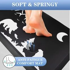 Hoikwo 2 Pcs Home Kitchen Decor Bear Rugs And Mats For Floor, Apartment Essentials, 0.47inch Thick Cushioned Anti Fatigue Mats Winter Kitchen Floor Mat For Sink, Laundry, Office -Wilton Shop 51HrxkaWmgL