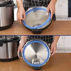 Sealing Rings For Instant Pot Accessories Of 6 Qt Models - Red, Blue And Clear, Sweet And Savory Edition - 3 Pack BPA-Free Food-grade Replacement Silicone Seal Gaskets For Instpot 6 Quart -Wilton Shop 51Ht0VhcGcL