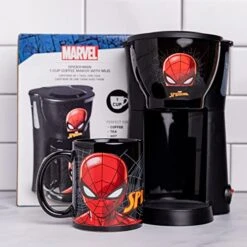 Spider-Man Single Cup Coffee Maker With Mug- Cup A Joe With Spidey -Wilton Shop 51HxfH8m0kL