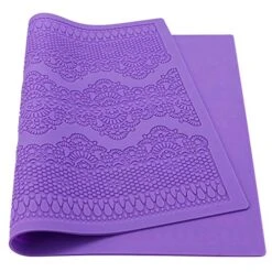 Fondant Lace Mold, Silicone Lace Mould For Cake Decorating Molds Silicone Shapes Border Decoration, Fondant Impression Mat Purple For Chocolate Sugar Sugarcraft Candy Cupcake Baking Embossing 15 Fondant Lace Mold, Silicone Lace Mould For Cake Decorating Molds Silicone Shapes Border Decoration, Fondant Impression Mat Purple For Chocolate Sugar Sugarcraft Candy Cupcake Baking Embossing -Wilton Shop 51HxqXsEIRL