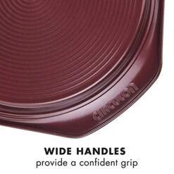 Nonstick Bakeware Set, Nonstick Cookie Sheet / Baking Sheet With Cooling Rack - 2 Piece, Merlot Red -Wilton Shop 51I1jyCruuL