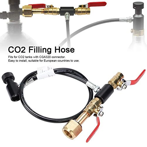 Zerodis CO2 Cylinder Refill Adapter With Hose For Filling Stainless Steel Refill Station Connector Kit For Filling Soda Maker Tank Beer Brewing Accessories(36inch) 4 Zerodis CO2 Cylinder Refill Adapter With Hose For Filling Stainless Steel Refill Station Connector Kit For Filling Soda Maker Tank Beer Brewing Accessories(36inch) - Image 2