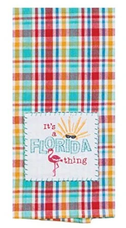 2 Piece Kay Dee Home State Of Florida Embroidered Kitchen Towel Bundle