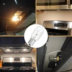 2pcs Microwave Bulb GE WB36X10003-125V 40W Microwave Oven Light Bulb For GE LG Frigidaire Kenmore Microwave, Universal Type Stove Light Lamp Replacement E17 Base Socket Applications -Wilton Shop 51I86QVW3tL