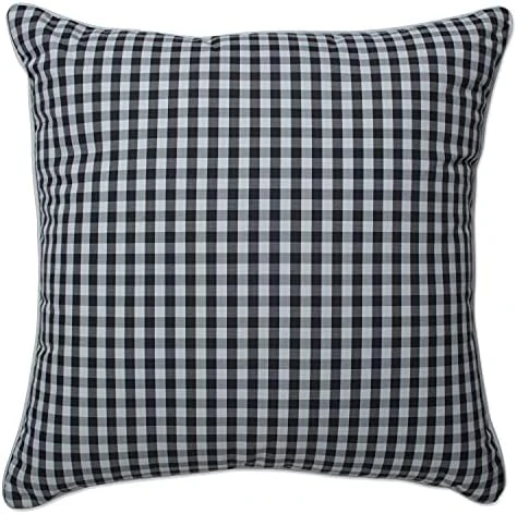 Outdoor/Indoor Dawson Pewter Chair Pads, 15.5" X 16", Black 2 Count 7 Outdoor/Indoor Dawson Pewter Chair Pads, 15.5" X 16", Black 2 Count - Image 5