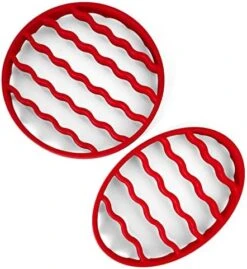 Silicone Cooker Rack For Instant Pot 5,6,8 Qt, Roasting Rack For Baking Cooking Steaming, Crock Pot Air Fryer Pressure Cooker Rack (Oval,Red,2Set) -Wilton Shop 51IHUoqBdTL. AC
