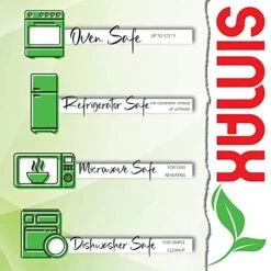 Clear Glass Rectangle Roaster Pan With Lid, Raised Ridges For Fat Free Cooking, Durable Borosilicate Glass, Microwave And Dishwasher Safe, Made In Europe, 3 Qt Oblong Baking Dish -Wilton Shop 51IK6y57OVL