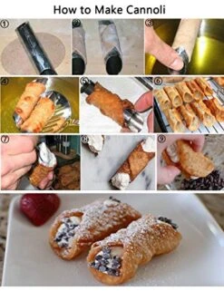 Cream Horn Molds, 21 Pcs Moulds Stainless Steel Cannoli Form Tubes Cream Roll Mold Screw Croissant Mold Cone Tubular Shaped Mold For Cannoli Tubes Croissant Baking Forms Mould With Cleaning Brush -Wilton Shop 51IVGdibhiL