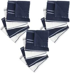 Basic Ribbed Terry Kitchen Basics Collection, Gray, Kitchen Set, 8 Piece -Wilton Shop 51IVHYC9wqL. AC