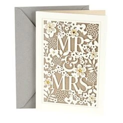 Hallmark Wedding Card (Mr. & Mrs.) & Wedding Card, Bridal Shower Card, Or Engagement Card (Enjoy The Journey)
