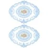 Lace Placemat Lace Doilies Table Runner Retro French Style Table Topper Coasters Blue Cup Mat Oval Dresser Scarf Doily For Wedding Birthday Dinner Party Home Decor 2Pcs -Wilton Shop 51IbMXSnPJS