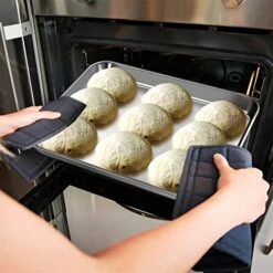 Baking Sheet Set For Baking And Roasting,KnmyLife Stainless Steel Small Toaster Oven Tray Pan Set Of 2,Rectangle Size 10.4 X 8 X 1 & 12.5 X 9.8 X 1 Inch,Durable And Oven-safe 14 Baking Sheet Set For Baking And Roasting,KnmyLife Stainless Steel Small Toaster Oven Tray Pan Set Of 2,Rectangle Size 10.4 X 8 X 1 & 12.5 X 9.8 X 1 Inch,Durable And Oven-safe -Wilton Shop 51IjZ9IrF0L