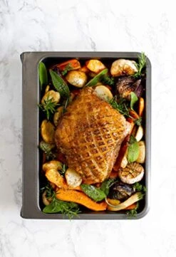 Smart Vertical Stacking Roasting Tin With Non Stick Finish, 41 X 33 X 8.5 Cm 15 Smart Vertical Stacking Roasting Tin With Non Stick Finish, 41 X 33 X 8.5 Cm -Wilton Shop 51J0OxrhGWL