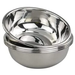 18/10 Stainless Steel Mixing Bowls, Nesting Bowls For Meal Prep, Serving, Baking, Set Of 4