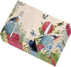 Reversible Placemats Set Of 4, Farmhouse Dining Table Place Mats Set, Machine Washable Table Mats For Kitchen -Wilton Shop 51JE8CGZXnL. AC