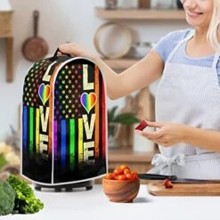 Doojoayie Rainbow Pattern Stand Mixer Cover, Kitchen Organizer Cover Polyester Fabric Quilted For Kitchen Mix Appliance Dust Cover Lgbt 18 Doojoayie Rainbow Pattern Stand Mixer Cover, Kitchen Organizer Cover Polyester Fabric Quilted For Kitchen Mix Appliance Dust Cover Lgbt -Wilton Shop 51JF4Hp50cL