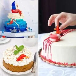 2 Pieces Koi Fish Silicone Mold Fish Candy Fondant Mold Small Size Fish Shaped Chocolate Baking Mold Tool For Cake Cupcake Decorating Gum Paste Polymer Clay -Wilton Shop 51JFLrbWcoL