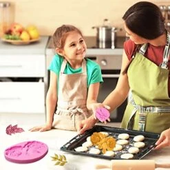 Rose Silicone Fondant Molds, Large Flower With Leaf Chocolate Mold, For Rural Cake Decorating, Cupcake Topper, Candy, Sugarcraft, Polymer Clay, Crafting, Resin, In Wedding And Birthday Cake -Wilton Shop 51JPPRPOHaL