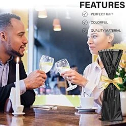 Etallic Mylar Wine Black Gift Bags For Bottles Sparkle Look- Great For A Wine Pull - (25 Pieces) -Wilton Shop 51JPa9CDkEL