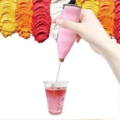 Epoxy Resin Electric Stirrer Hand-held Stainless Steel Drink Mixer Battery Type Resin Mixer Apply To Making DIY Glitter Tumbler Cups