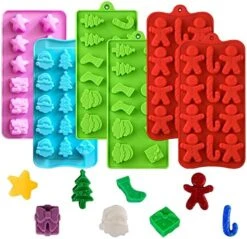 Candy Molds Ice Cube Trays Chocolate Molds, Silicone Molds Including Cactus, Flamingo, Coconut Tree & Pineapple For Making Ice, Jelly, Chocolate, Soap, Pack Of 4 With 2 Droppers. (Multicolor) 19 Candy Molds Ice Cube Trays Chocolate Molds, Silicone Molds Including Cactus, Flamingo, Coconut Tree & Pineapple For Making Ice, Jelly, Chocolate, Soap, Pack Of 4 With 2 Droppers. (Multicolor) -Wilton Shop 51JkSJzYubL. AC