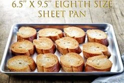 Aluminum Sheet Pan Set, Non-Toxic, Microwave Safe, Bakeware For Baking, Grilling, Kneading. Heavy-Gauge, High Heat Tolerance, Reusable Small Baking Sheet, 3 Set For, Commercial And Home Use, Non Stick -Wilton Shop 51JlhJf0GNL