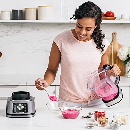 Ninja CO351B SS351 Foodi Power Pitcher System, Smoothie Bowl Maker, 4in1 Blender + Food Processor, Single Serve Blender 1400WP SmartTORQUE 6 Auto-iQ Presets (Renewed) 4 Ninja CO351B SS351 Foodi Power Pitcher System, Smoothie Bowl Maker, 4in1 Blender + Food Processor, Single Serve Blender 1400WP SmartTORQUE 6 Auto-iQ Presets (Renewed) - Image 2