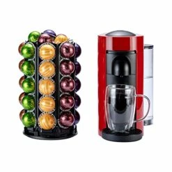 For Nespresso Vertuo Pod Holder Carousel Vertuoline With Central Additional Pods Storage (Carousel-50+ Pods) -Wilton Shop 51JoJzhy1FL