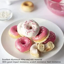 Donut Maker, Donut Making Machine Cold Touch Handle 1200W Heat Resistant With Preheat Indicator Light For Kitchen (US 110V) -Wilton Shop 51JqeHyqIiL 2