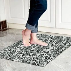Cosilyt 1/10 Inch Ultra Thin Front Door Mat Rug Indoor Entrance Inside Non Slip, Large Waterproof Rubber Kitchen Rug And Interior Home Washable Door Mat, 24"×35", Baroque Grey 26 Cosilyt 1/10 Inch Ultra Thin Front Door Mat Rug Indoor Entrance Inside Non Slip, Large Waterproof Rubber Kitchen Rug And Interior Home Washable Door Mat, 24"×35", Baroque Grey -Wilton Shop 51JrbVoBeUL. AC