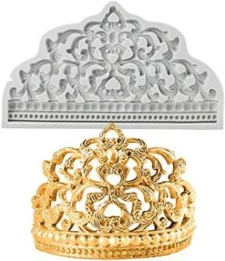 Crown Cake Fondant Molds - Sugarcraft Crown Baroque Style Silicone Mold For Cupcake Topper Chocolate Candy Pastry Jewelry Clay Cake Decorating… 19 Crown Cake Fondant Molds - Sugarcraft Crown Baroque Style Silicone Mold For Cupcake Topper Chocolate Candy Pastry Jewelry Clay Cake Decorating… -Wilton Shop 51JwNy3DyJL. AC