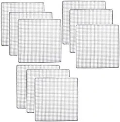 9 Stainless Steel Trays Compatible With Excalibur Dehydrator Replacement UPGRADE Food Shelf Mesh Screen By Bright Kitchen (9 Trays)